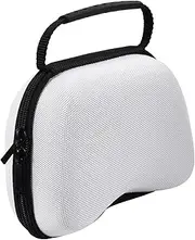 BUTIFULSIC Hand Grip Storage Bag Parctical Gamepad Case Gamepad Storage Pouc Gamepad Storage Case Storage Pouch Gamepad Storage Container Handle White Plastic Game Handle Storage Bag