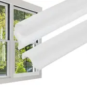 16' Kerf Weather Stripping Door Seal Self Adhesive PU Foam Weather Strip White