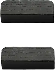 Small Wood Drawer Pulls 2Pcs Chinese Style Cabinet Door Handle Wood Grain Handle Cabinet Drawer Wardrobe Door Furniture Handle 32Mm Black Oak