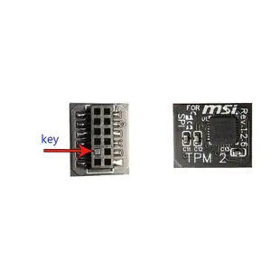 MSI Tpm 2.0 加密安全模塊遠程卡 12 針 SPI TPM2.0 微星主板安全模塊