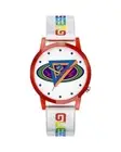 Guess 90 Revival Watch Red Rainbow Unisex Transparent Watches