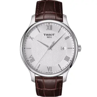 【TISSOT 天梭 官方授權】Tradition 系列 古典時尚腕錶 母親節(T0636101603800)