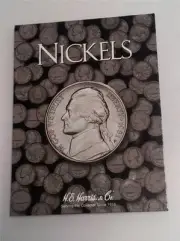 H.E. Harris Nickel Folder Coin Storage Album Buffalo Jefferson Liberty Head