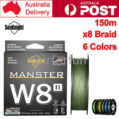 Seaknight Manster W8 II x8 Fishing Line PE Braided Line 150m Fishing Tackle Line