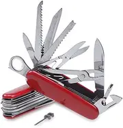 PISAU Multifunction Camping Knife Outdoor Survival Folding Pocket Army Knife Red Swiss