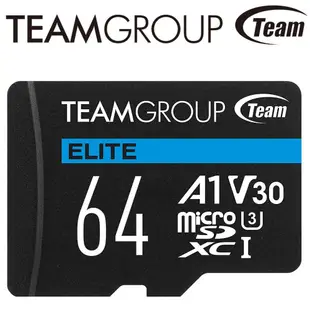 Team 十銓 64GB microSDXC TF U3 A1 V30 64G 記憶卡 ELITE