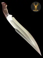 Handmade Full Tang D2 Steel Stag Antler Mountain Man Bowie Knife Survival Knife