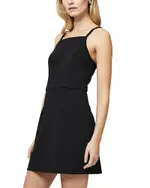 French Connection Whisper Straight Neck Mini Dress
