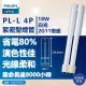 【Philips 飛利浦】3入 PL-L 18W 865 白光 4P _ PH170057