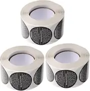 ERINGOGO 3 Rolls Candle Warning Labels of Self Adhesive Stickers for DIY Scented Candle Jar Packaging Safety Warnings for Home Office and Hotel Use Labels Total