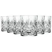RCR Crystal Melodia Whisky Glasses - 340ml - Pack of 6