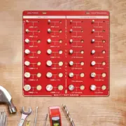 Thread Gauge 28 Nut & Bolt Thread Checker Identifier Aluminum Inch & Metric Set