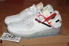 Nike Air Max 90 OFF-WHITE The Ten US 8 U 41 NEW OG Sail Off White 1 SB Dunk UK