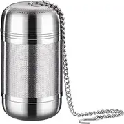 DACUAN Tea Infuser for Loose Tea, 1 Pack Stainless Steel Tea Ball Infuser with Chain, Tea Ball Strainers, Spices Infuser, Extra Fine Mesh Tea Infusers for Brewing Loose Tea, Spices (S)