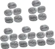 NULYLU 5sets Aquarium Decorative Stones Mini Bonsai Stone Figurine Landscape Rocks 5pcs*5