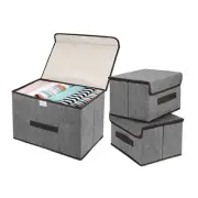 Fabric Storage Box Foldable Organizer Underwear Sock Clothing Drawer Holders New