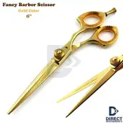 Gold-color Professional Fancy Barber Hairdressing Scissor Hair Cutting Shears