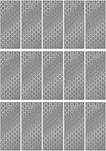 15 Pcs Diamond Sharpening Stones Knife Sharpener Stone Whetstone Honeycomb Diamond Plate Non Slip Base for Scissors Knives Tool Steel (200/400/600/800/1000 Grit)