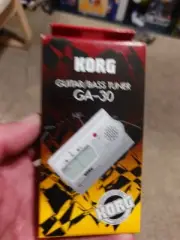 Korg GA-30 Ultra Compact Guitar And Bass Tuner High-Precision LCD Meter New