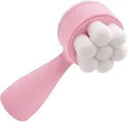 DRESSOOS Safe Face Cleansing Brush Double-sided Silicone Facial Scrubber Gentle Massage for Long Use