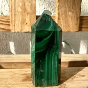 1pc Natural malachite obelisk quartz geode cluster tower point healing 57mm