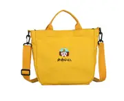 Canvas Bag Summer Student Cloth Bag Simple Wild Portable Small Bag Shoulder Messenger Bag Trend Bag Suitable for Women-Yellow
