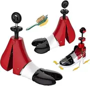 [BUENATIENDA] 1 Pair of Shoe Stretchers 4-Way Adjustable for Men and Women - Shoe Stretcher Shoe Wide Extra Strong for Trainers, Boots and Air Force 1, Shoe Shaper with Multifunctional Brush