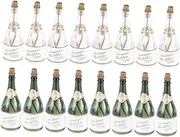 Gogogmee 16pcs Bubble Bottle Party Bubble Bottles Wedding Favour Small Bottles Empty Bubble Soap Bottle Wedding Wishing Bottles Empty Bottles Wedding Bubble Bottle Plastic