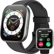 Smart Watch for Men Women, (Answer/Make Call), 1.83'' HD Smartwatch with Heart Rate//SpO2/Sleep Monitor/Pedometer/Calories, 105+Sports Modes, IP68 Waterproof, Compatible with Android & iOS (Black)