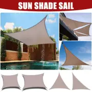 Rectangle Sun Sand Shade Sail Cloth HDPE 320GSM Triangle Outdoor Canopy Awning