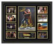 BACK TO THE FUTURE TRILOGY MICHAEL J FOX SIGNED LE FRAMED MEMORABILIA
