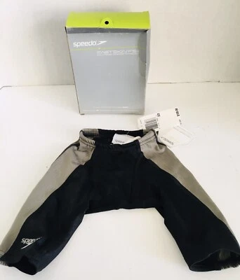Speedo Competitive Swimwear Fast Skins FSII Black Jammer 7050153 Boys Size 22