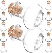 GOOHOCHY 20pcs Mini Glass Wishing Bottles with Corks Decorative DIY Drift Bottles for Wedding and Craft Accessories