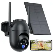 Security Cameras Wireless Outdoor Solar 2K WiFi Camera for Home Security Syst...
