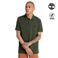 在飛比找momo購物網優惠-【Timberland】男款迪弗爾綠短袖POLO衫(A62T