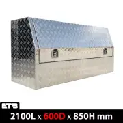 2100 x 600 x 850mm Aluminium Ute Truck Trailer Tray Half Side Toolbox Tool Box