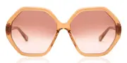 Chloé CH0008SA Asian Fit 001 Men's Sunglasses Orange Size 58