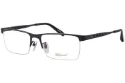 Chopard VCHA98M K10 Eyeglasses Gunmetal Semi Rim Rectangle Shape 57mm