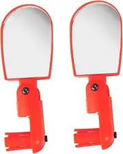 BESPORTBLE 2pcs Bike Rear View Mirror Rearview Bike Handlebar Handlebar Mirror Bike Mirror Bike Rearview Mirror Fits Most Handlebars Mirror Bicycle Rear View Red