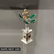 Silver Basil Rosary Mini Plant Divine Tulsi Plant for Home Temple Pooja Article