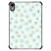 iPad mini (6th gen) iPad Impact Case Abstract boho mint green gold geometric floral pattern