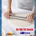Stainless Steel Rolling Pin Non-stick Dough Roller Baking Pastry Making Tool YA