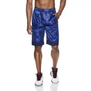 AND1 Men's Size XL - Basketball Gym Court Workout Shorts Blue Navy