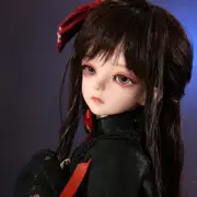 Full Set 1/4 BJD Doll SD Girl Eyes Face Make up Head Dress Wig Birthday Gift