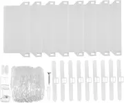 Yardenfun 1 Set Vertical Curtain Accessories Romantic Curtain Bead Chain with Beads Slats Clips Hooks and Lightweight for Vertical Blinds and Roller Shades