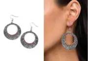 Adobe Dusk Red Paparazzi Earrings