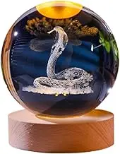 Luminous Snake Carving Crystal Ball Glowing Planetary Fairy Decoration Z0A0 Gift Luxury Gifts Galaxy Decor Light Tale