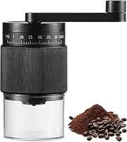 Portable Manual Coffee Grinder,Hand Coffee Bean Grinder,35 Adjustable Grind Settings for Aeropress,French Press, Drip, Espresso,Conical Ceramic Burr,25g Capacity,Perfect for Home and Travel