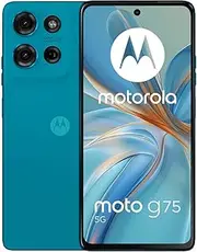 [Motorola] Moto G75 5G (XT2437-2) Dual Sim 8+256GB | International Model | GSM Factory Unlocked | Compatible with Metro PCS, T-Mobile, Mint, Tello | 6.78" LCD Display | 50MP Camera - (Blue)
