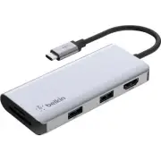 Belkin USB-C 5-in-1 Multiport Adapter Hub (pvc002btsgy)